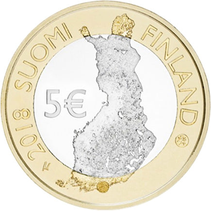 Финландия €5 Архипелаг Паластунтури 2018 г