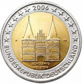 Германия 2€ Президентство на Шлезвиг - Холстентор 2006г